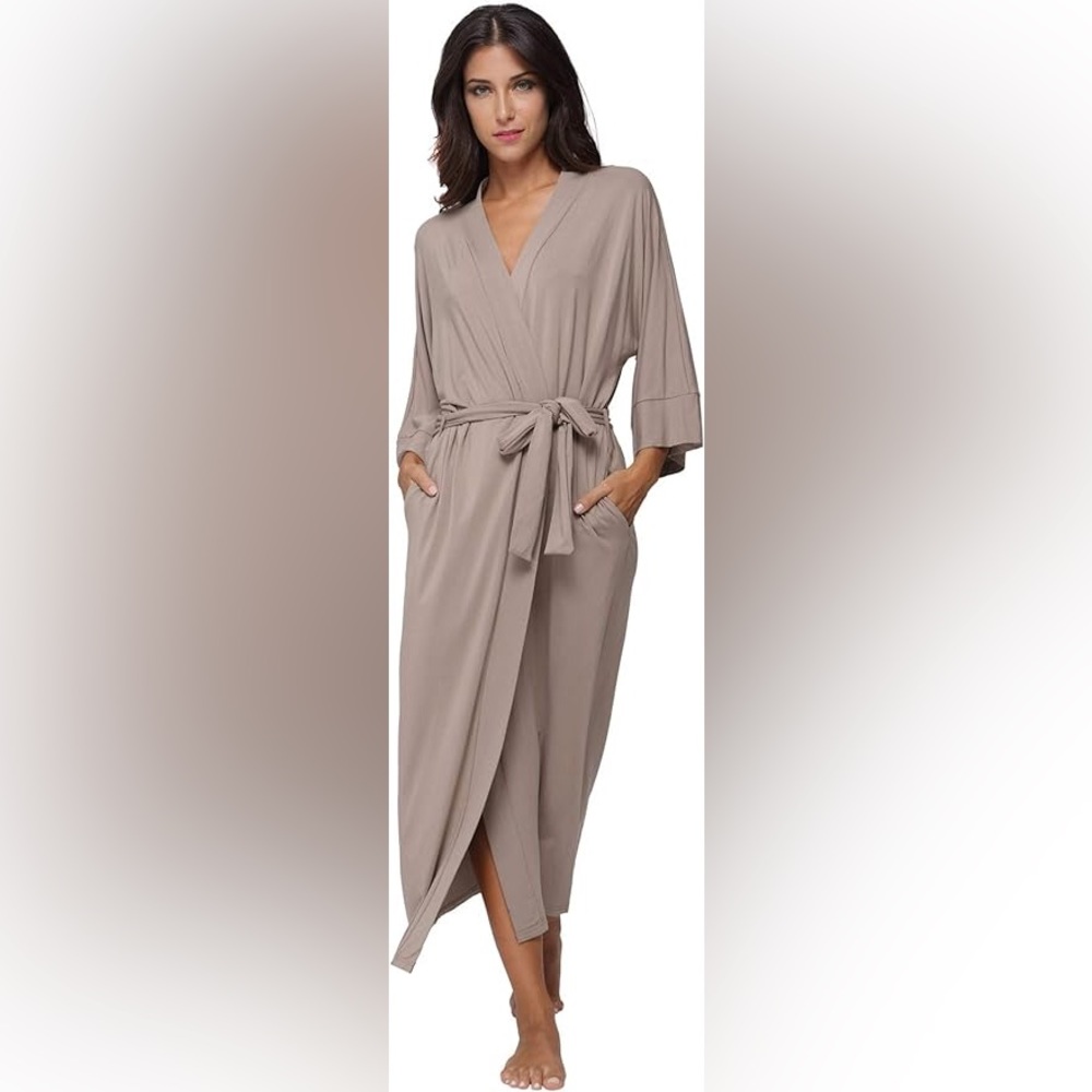 Khaki Wrap Housecoat